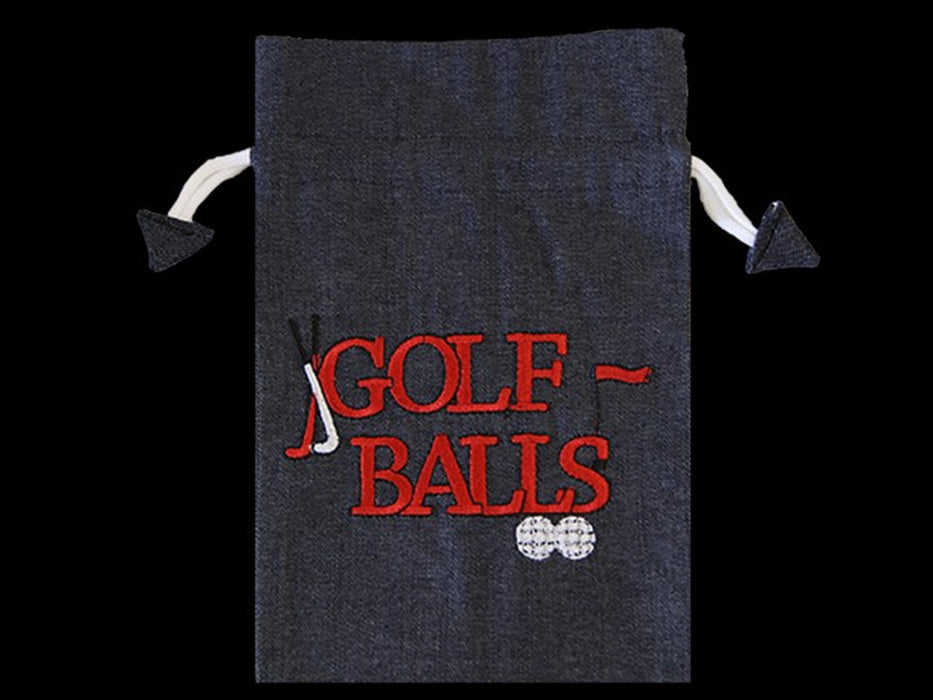 Denim Golf Ball Bag