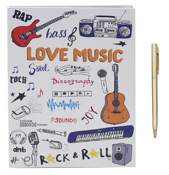 Love Music Stationery Set