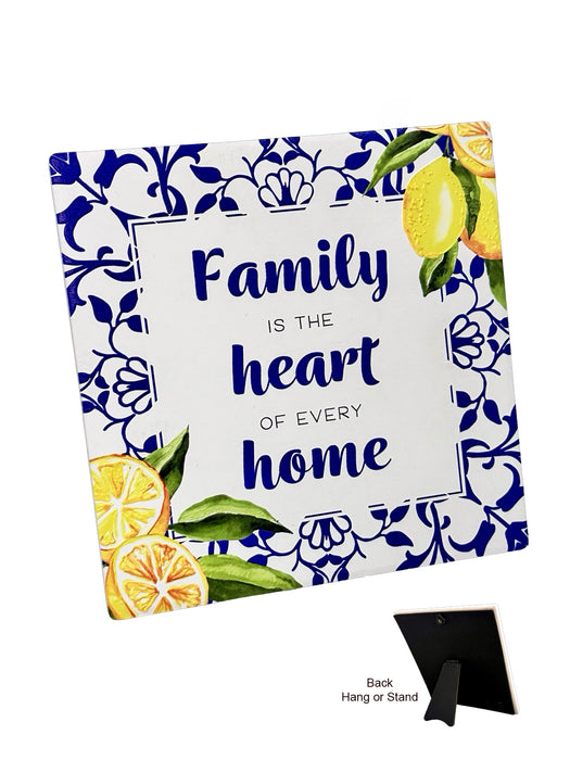 Amalfi Plaque - Family Heart Home