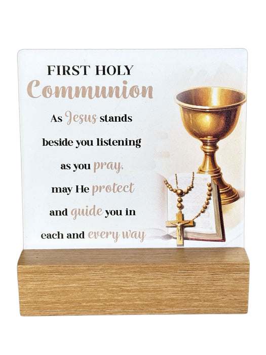 Fleur Series Plaque - Communion