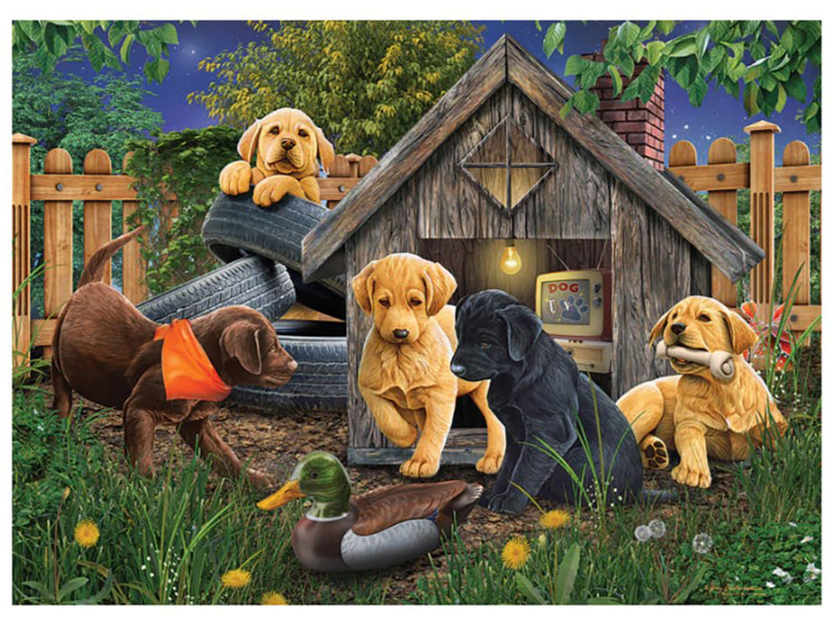 Cobble Hill 'In The Doghouse' Jigsaw Puzzle - 1000 Piece