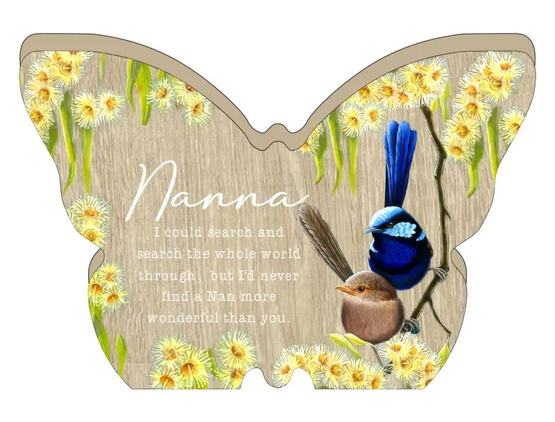 Nature's Grace Butterfly Plaque - Nanna