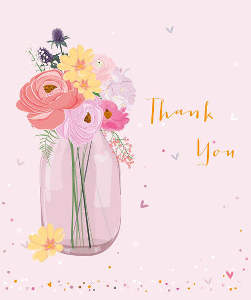 Thank You (Vase of Flowers) Card