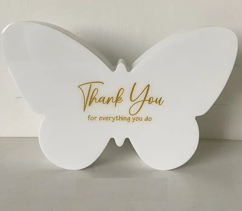 Majestic Butterfly Plaque - Thank You