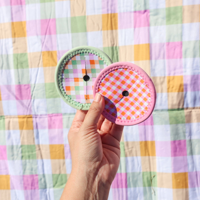 Picnic Wine Glass Coasters - Asst