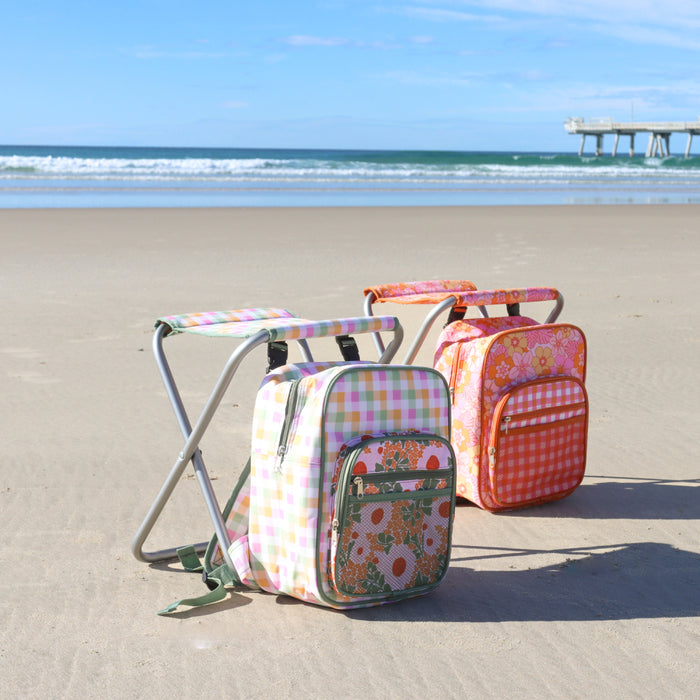 Spring Floral Picnic Cooler Chair