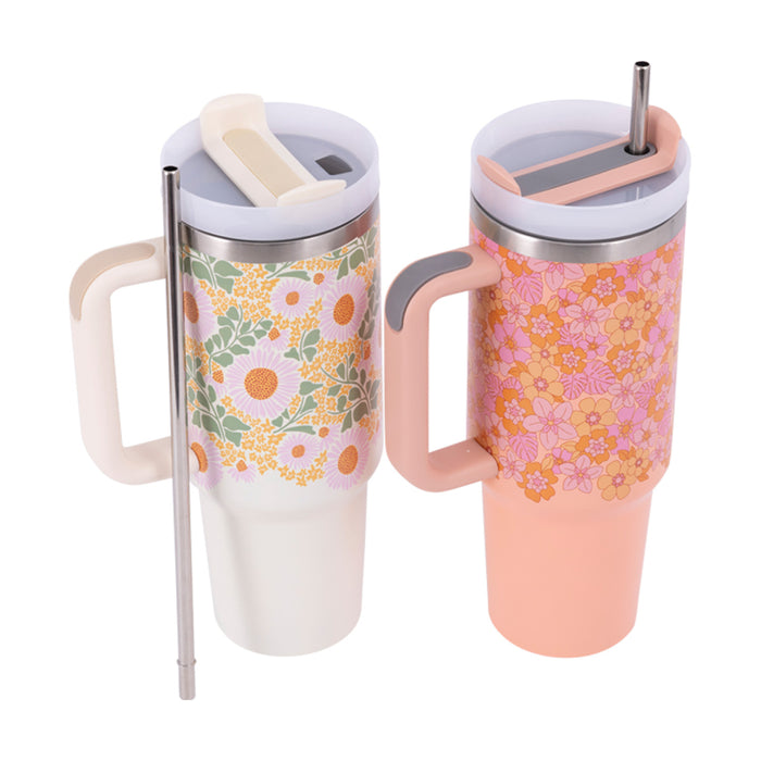 Spring Floral Insulated Tumbler