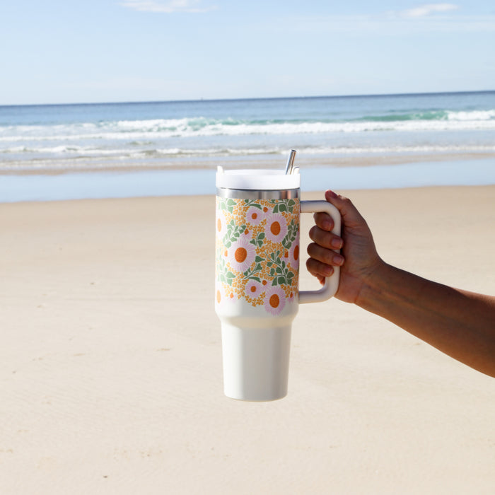 Spring Floral Insulated Tumbler