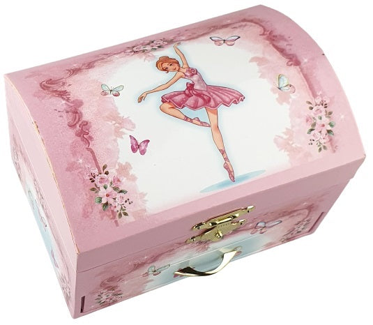 Musical Ballerina Dome Jewellery Box