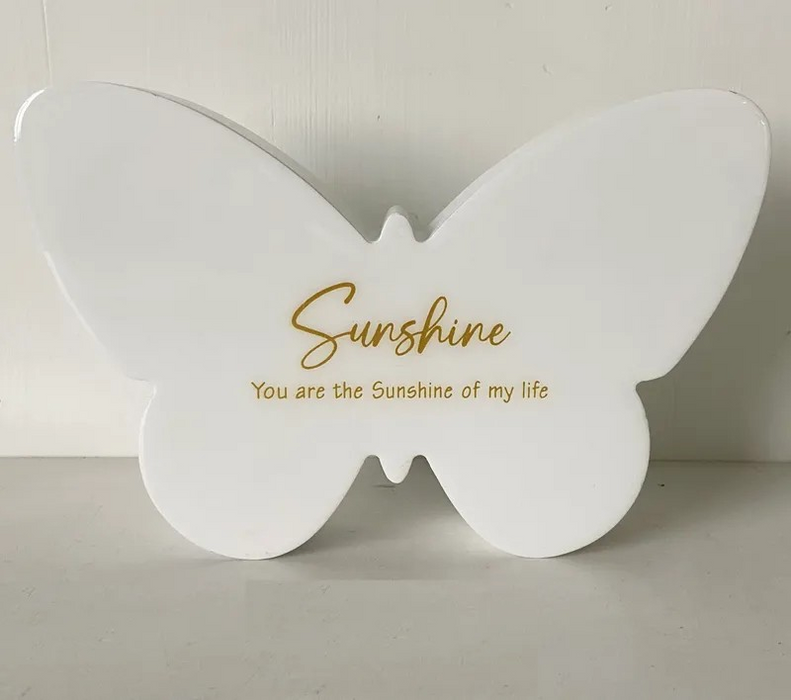 Majestic Butterfly Plaque - Sunshine