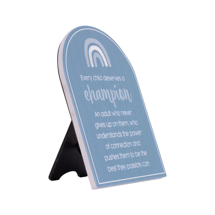 Teacher Sentiment Plaque - Champion