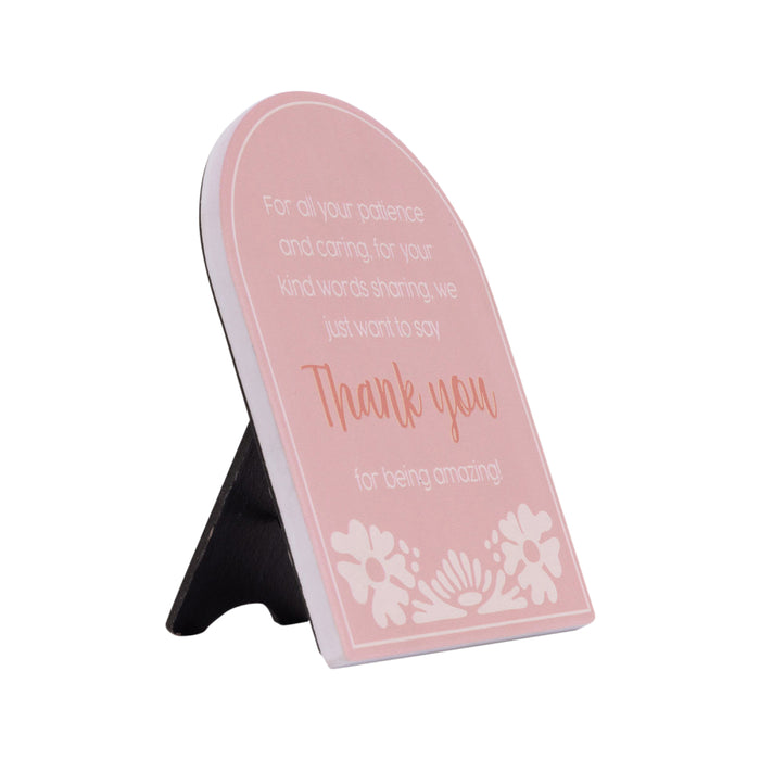 Teacher Sentiment Plaque - Thank You