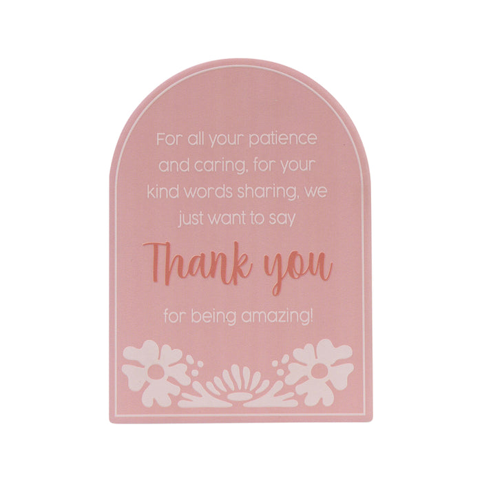 Teacher Sentiment Plaque - Thank You