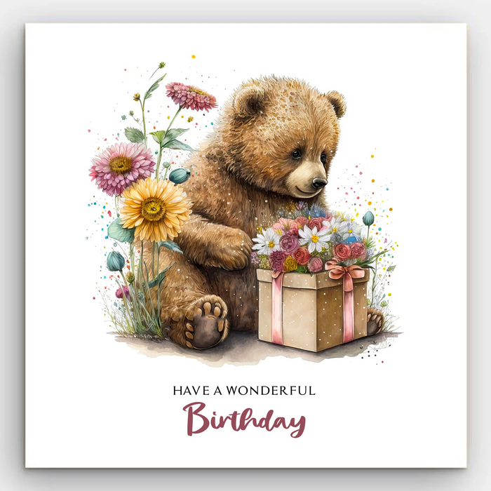 Happy Birthday - Beary Birthday Card