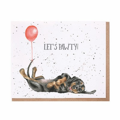 Wrendale Designs Card - Lets Pawty!