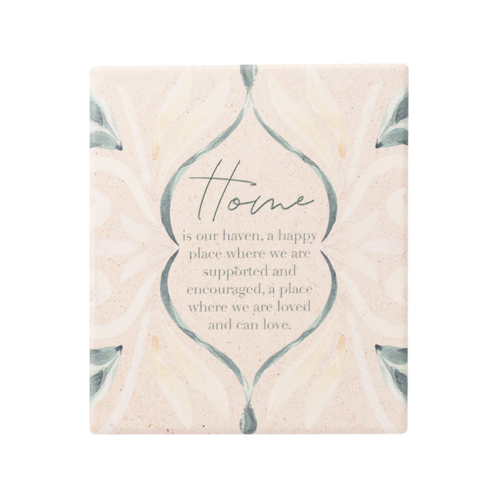 Modern Oasis Home Verse Ceramic Plaque