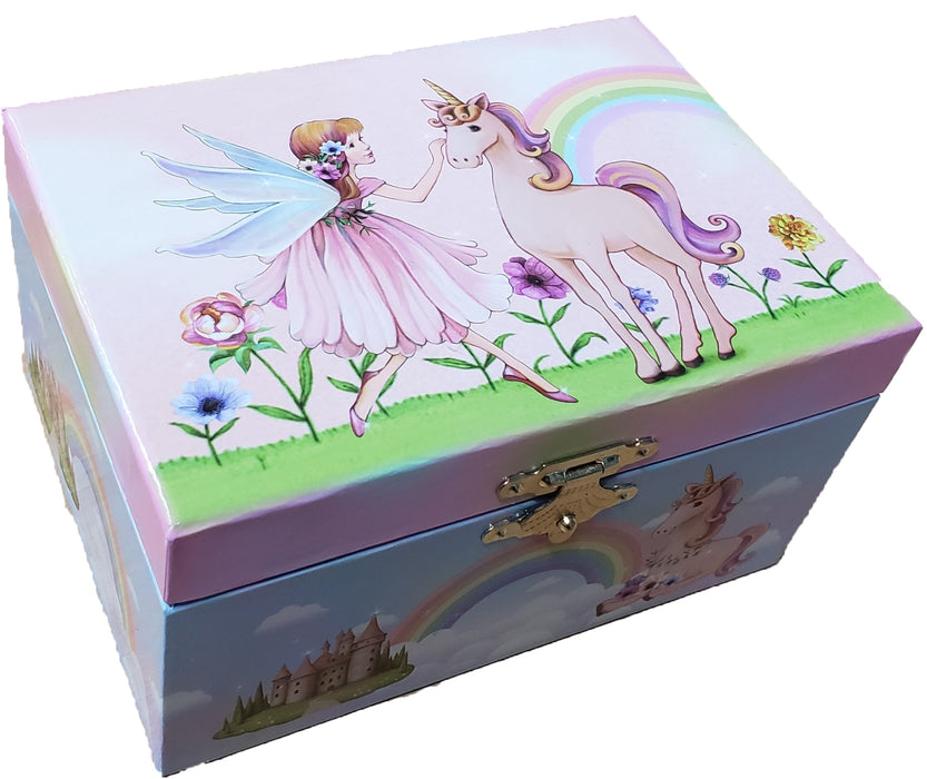 Musical Fairy Unicorn Jewellery Box